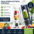 Frullatore elettrico portatile con batteria ricaricabile USB